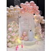 Realizacja "Elegant Wedding" designed by ball-ON Weselna Ślubna Ścianka Dekoracyjna z Balonów i Pampasów